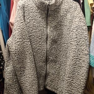 Chic Gray Teddy Jacket